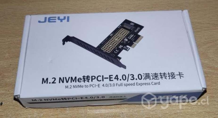 Tarjeta adaptadora JEYI M.2 NVME a PCI Express
