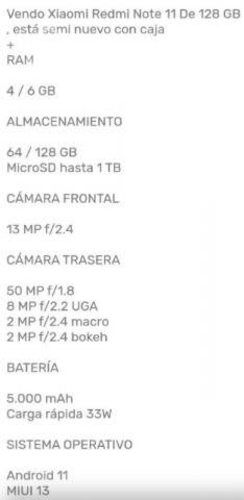 Vendó o permuto redmi noté 11