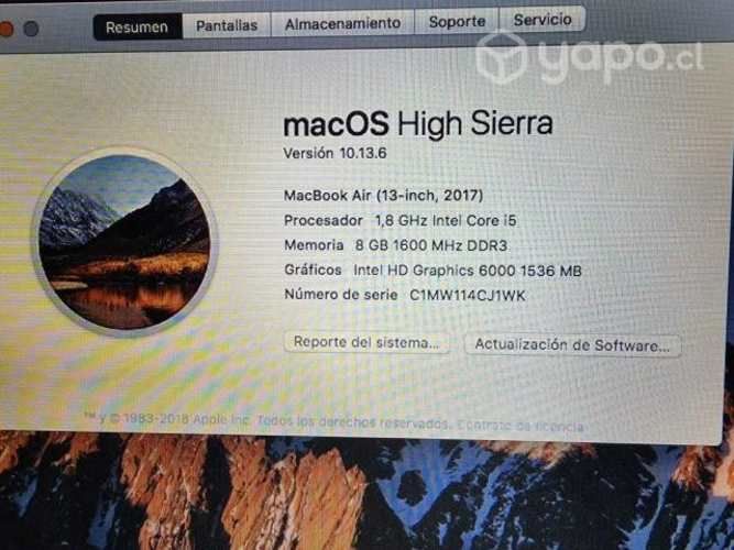 Macbook air 2017 13&quot;