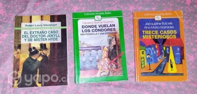 Libros de lectura escolar editorial Andres Bello