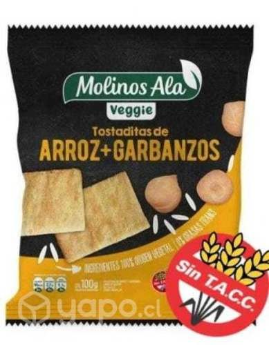 Galleta de arroz más garbanzos