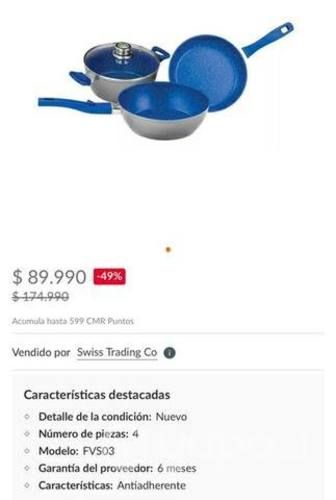 Set sartenes antiadherente nuevos