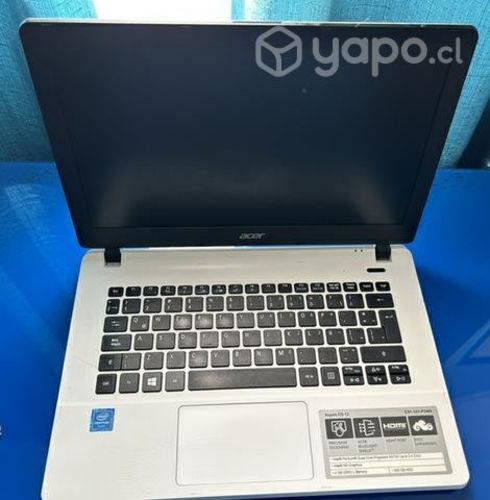 Notebook acer blanco