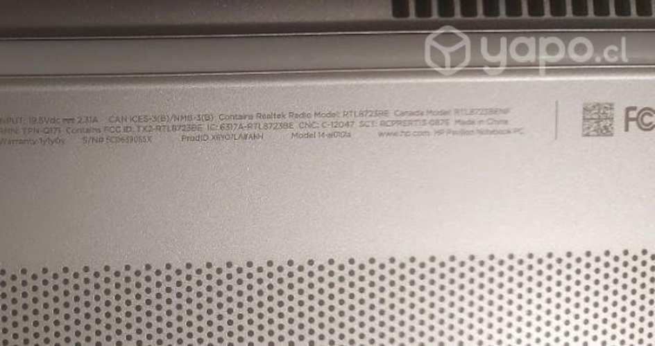 Notebook hp pavilion