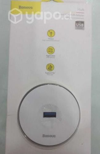 Hub Baseus Redondo Blanco Y Negro