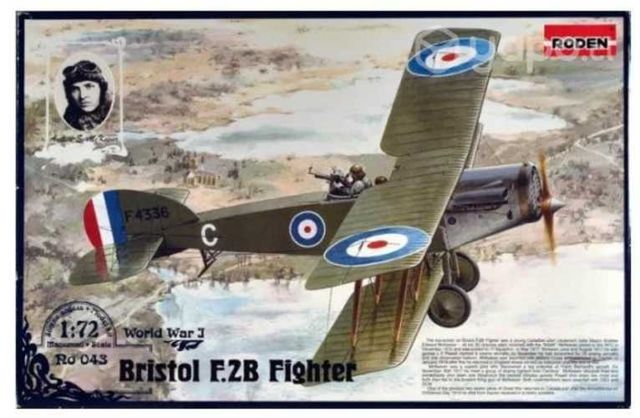 Maqueta armable de avión inglés Bristol F2B, 1/72