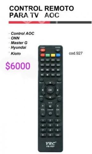 Control remoto directo para las marcas AOC ,ONN,Má