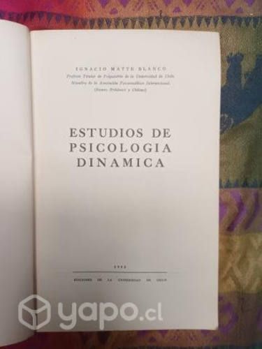 Estudios de Psicología Dinámica, Ignacio Matte B