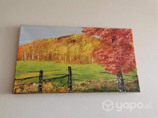 Cuadro paisaje otoñal