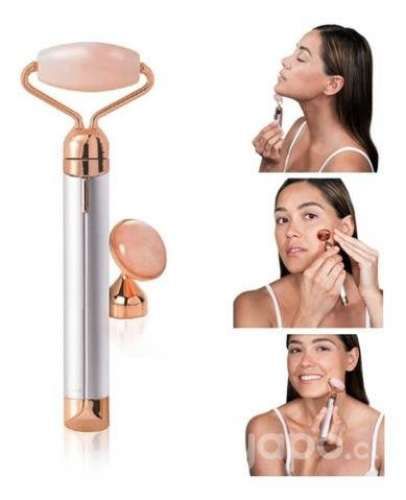 Rodillo Masajeador Facial De Jade Pila