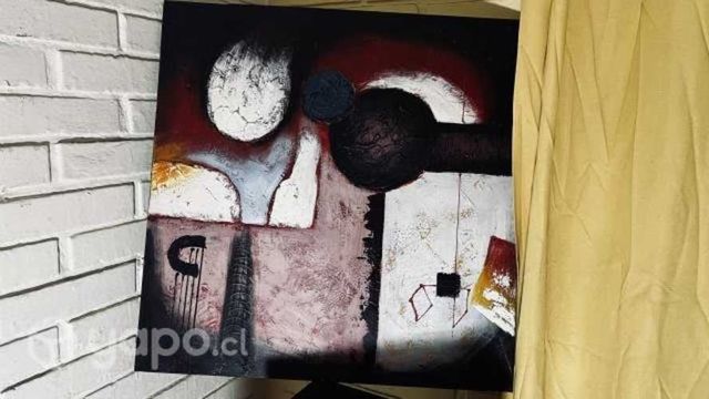 Cuadro pintado oleo 50x50