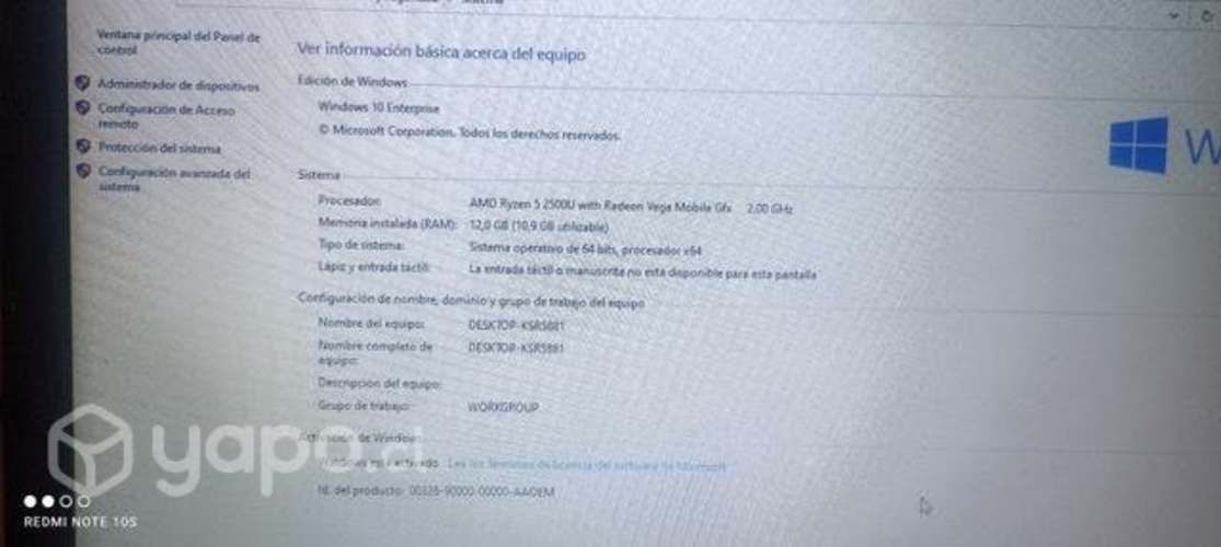 Computador Acer AMD ryzen 5