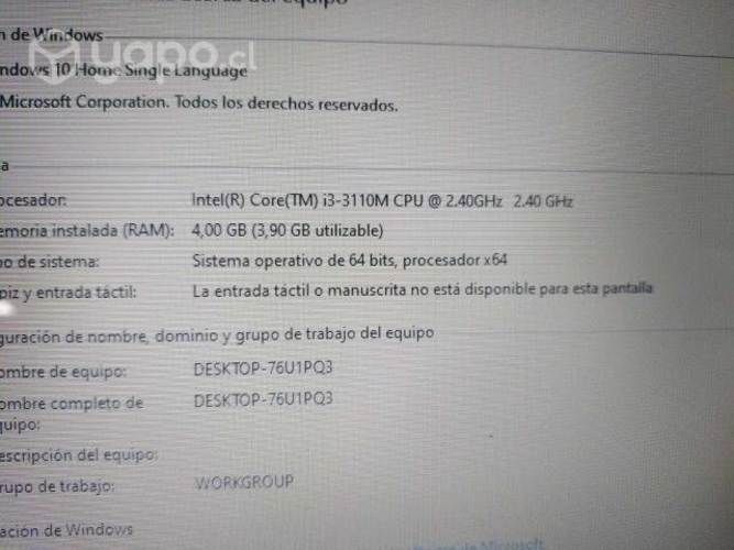 Notebook lenovo core i3