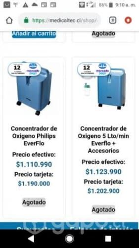 Concentrador de oxígeno de 5litro