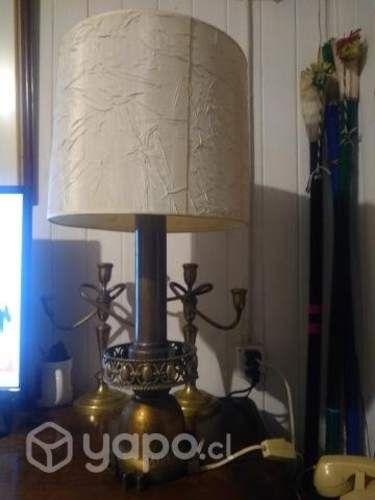 Antigua lampara bronce macizo