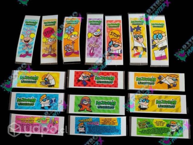 Stickers promocionales del laboratorio de dexter