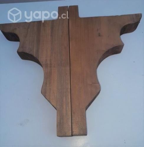 Soportes para repisas de madera