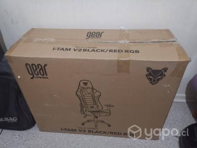 Silla Gamer con RGB I-Tam V2 Black/Red