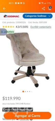 Silla de escritorio poco uso