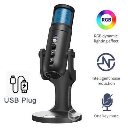 Micrófono profesional USBRGB Perfecto estado Te533