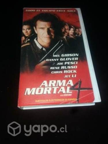 Película Arma mortal 4 vhs