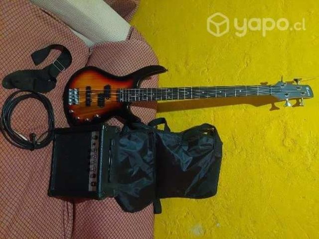 Bajo electrico amplificador de 20 watts