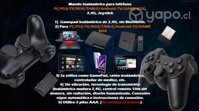Mando inalámbrico para teléfono PC/PS3/TV/BOX/TABL