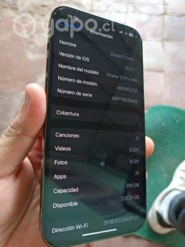 IPhone 13 Pro Max 256 llegar y usar