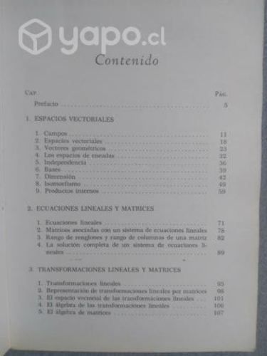 Álgebra Lineal. Richard E.Johnson
