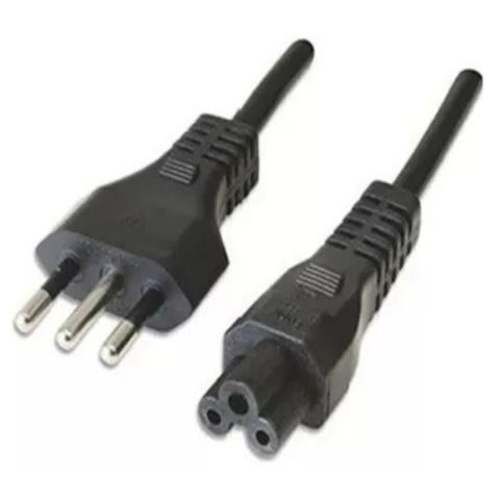 Cable de poder tipo trebol, 1,8 metros. para noteb