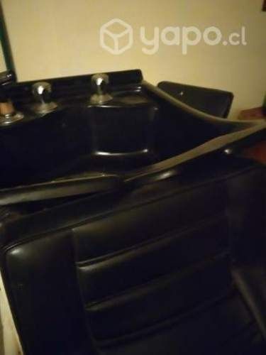 Lavapelo negro con todas ,sus griferias