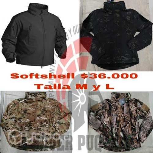 Softshell camuflaje y negro