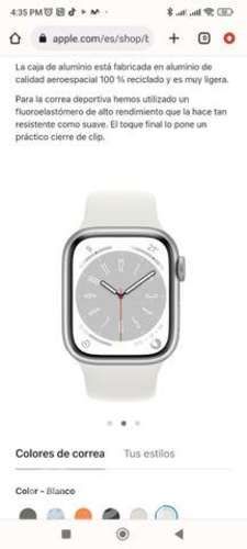 Reloj Apple Watch , serie 8
