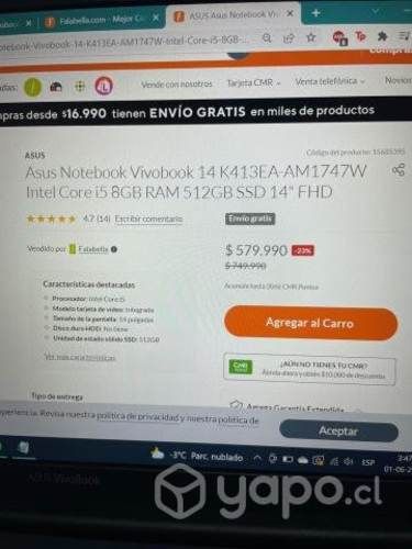 Notebook Asus Vivobook