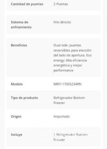 Refrigerador MIDEA poco uso