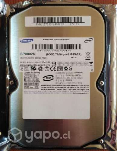 Disco Duro Samsung 80GB IDE