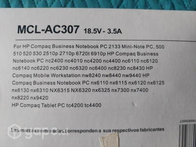 Cargador para notebook