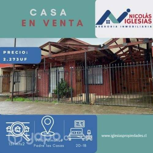 Casa en Villa los Volcanes Padre Las Casas