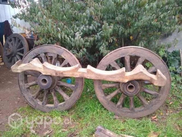 Antiguas ruedas de carreta 150000 cada una