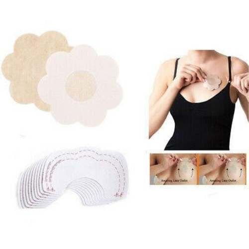 Pack 10 Parches Cubre Pezón Mas 10 Parches Busto