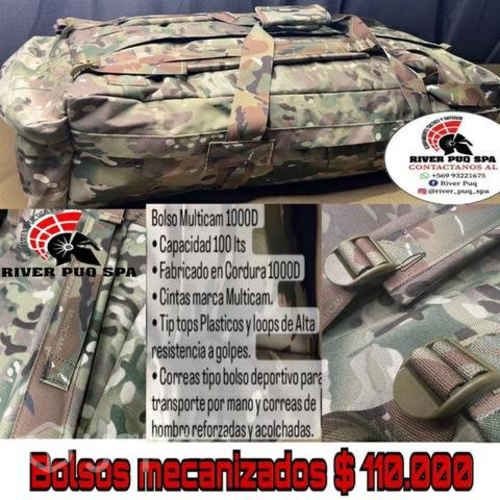 Bolsos mecanizados cordura 1000D