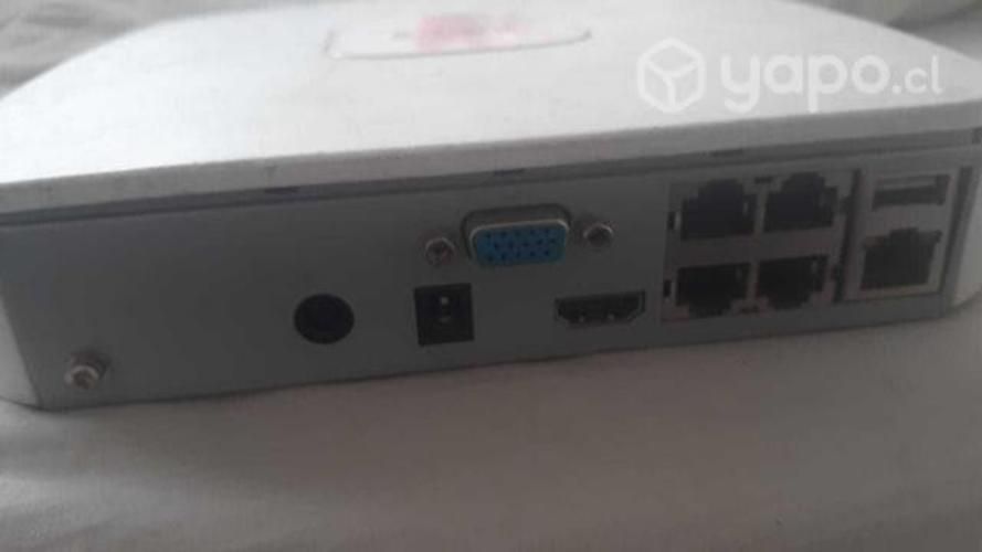 Grab. camaras de seguridad NVR 4 puertos POE RJ_45