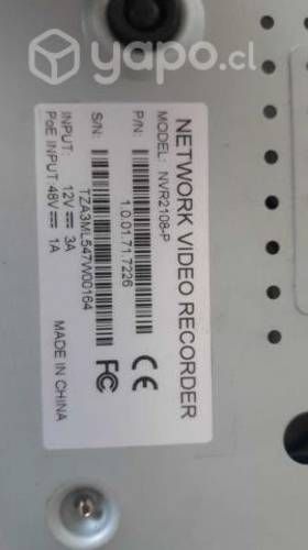 Grab. camaras de seguridad NVR 4 puertos POE RJ_45