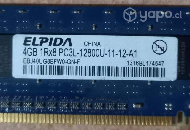 Memoria Ram 4GB 12800U