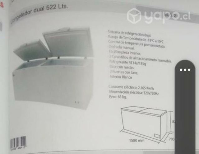 Congelador de 2 puertas