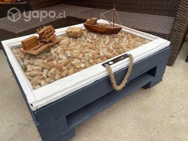 Mesa de centro rustica