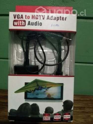 Adaptador de VGA to HDTV con audio