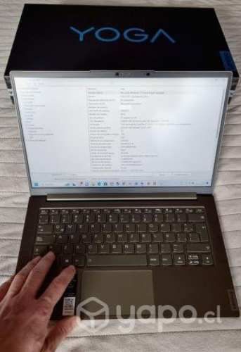 NOTEBOOK YOGA SLIM 7/ 14 PULGADAS INTEL i7 16GB RA