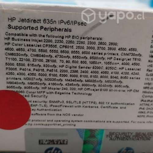 Tarjeta de red Impresoras HP Jetdirect 635n
