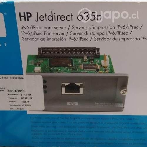 Tarjeta de red Impresoras HP Jetdirect 635n